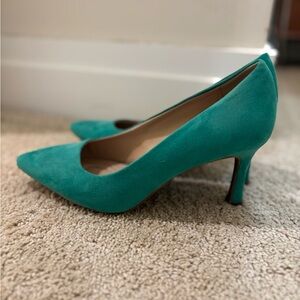 Kelly & Katie Teal Heels